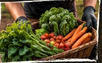 Fresh harvested vegetables
