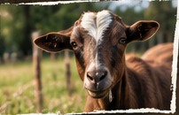 Farm animal in a field